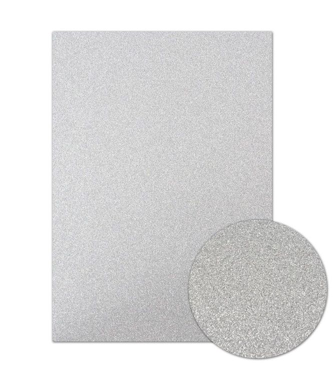 Diamond Sparkle Shimmer Card - Silver Single Sheet