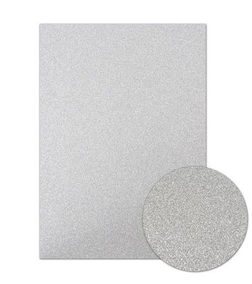 Diamond Sparkle Shimmer Card - Silver Single Sheet