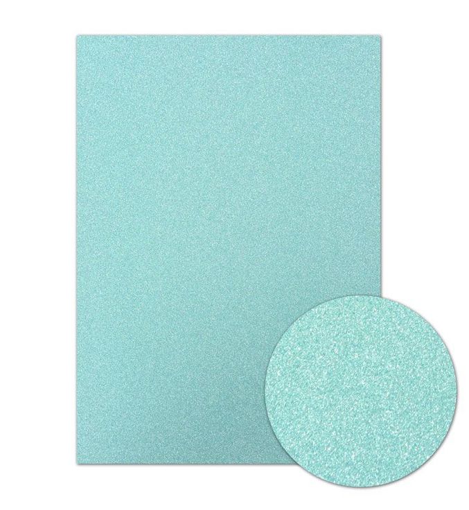 Diamond Sparkle Shimmer Card - Sky Blue