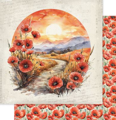 Poppy Garden Basics A 12x12 Single Sheet