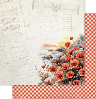 Poppy Garden Basics F 12x12 Single Sheet