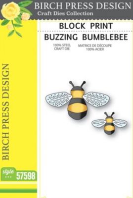 Block Print Buzzing Bumblebees - Die
