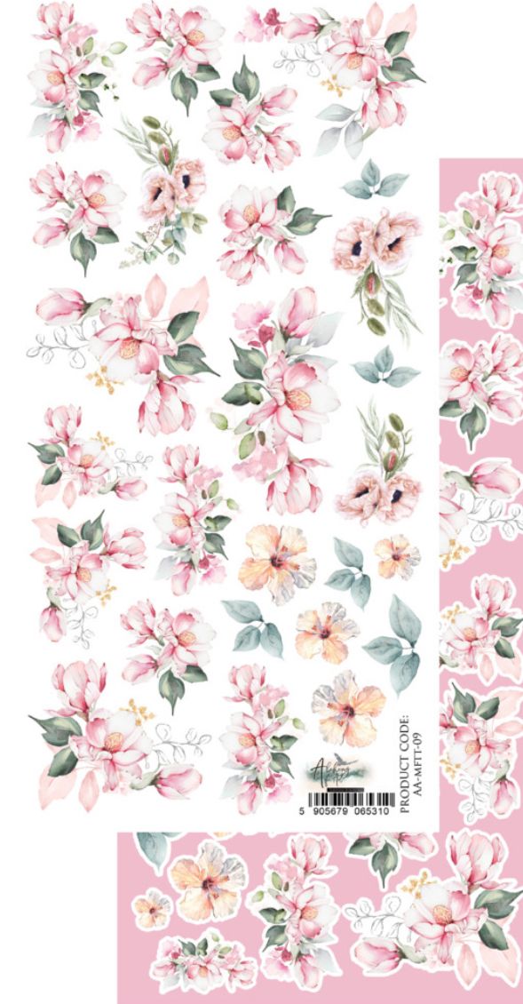 Memories From The Trip, Florals - 6x12 Extra Sheet