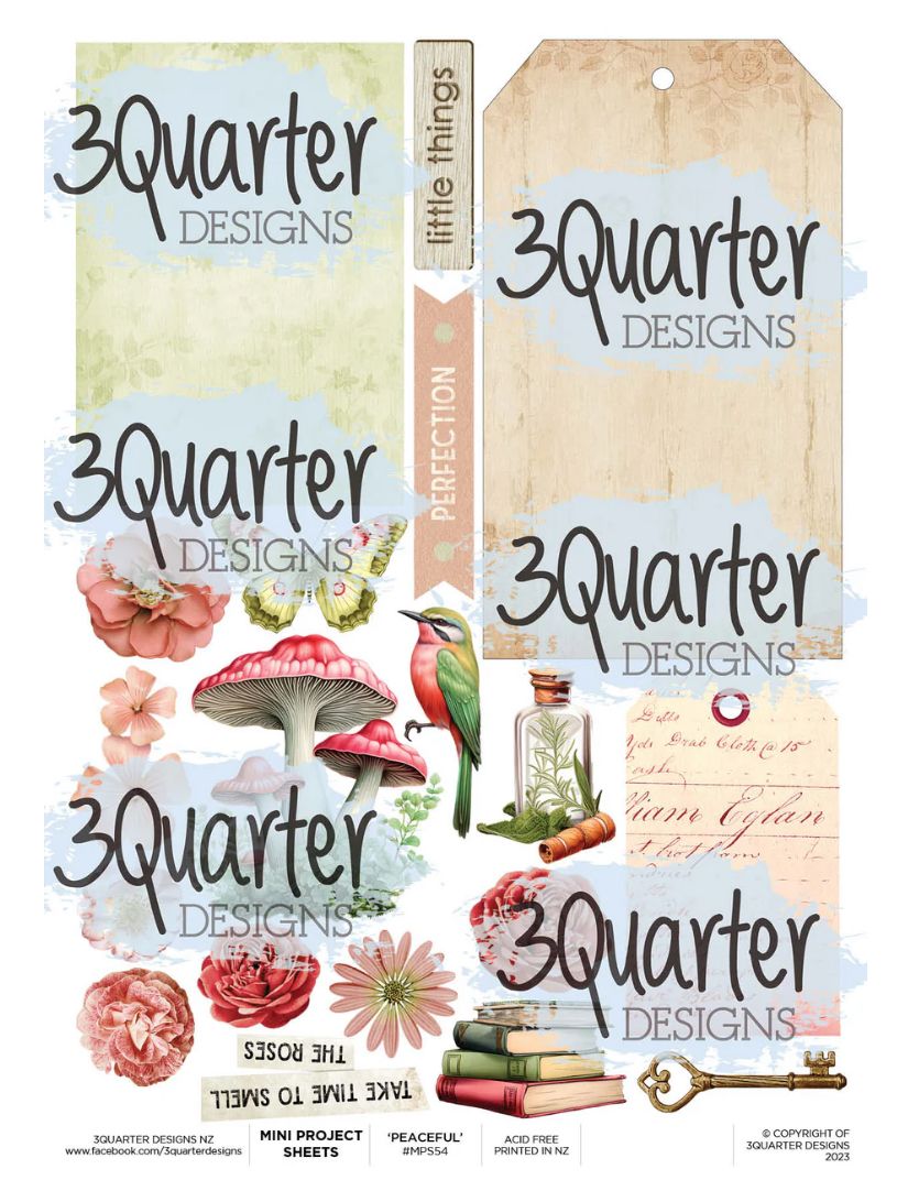 3Quarter Designs -  Peaceful Illusions Mini Project Sheet