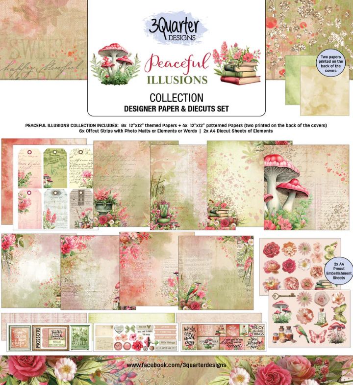 3Quarter Designs - Peaceful Illusion 12x12 Collection Pk