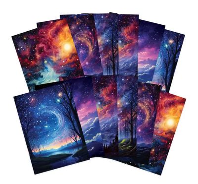 Adorable Scorable Designer Cardstock  - Sky At Night
