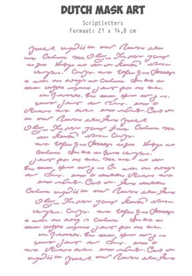 A5 Scrip Letters - Mask Art