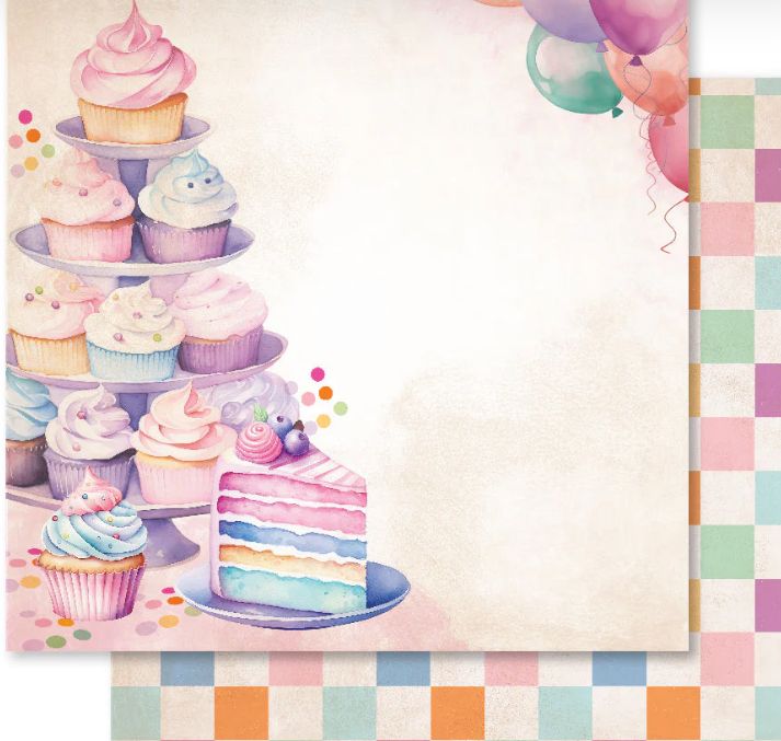Birthday Fun F - 12x12 Single Sheet