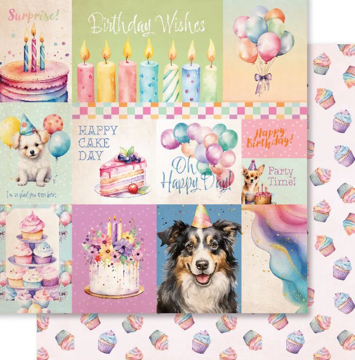 Birthday Fun  A - 12x12 Single Sheet