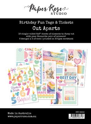 Birthday Fun - Tags And Tickets Cut Aparts