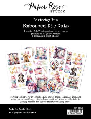 Birthday Fun -  Embossed Die Cuts