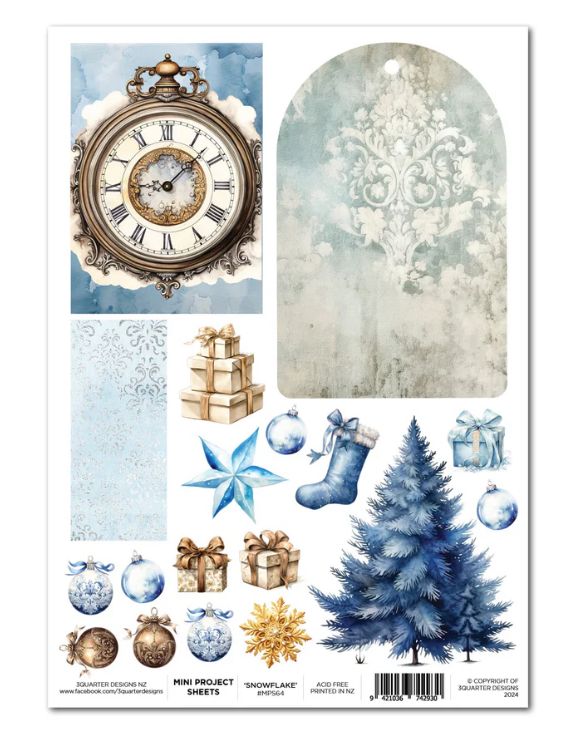 3Quarter Designs Snowflake - Mini Project Sheet