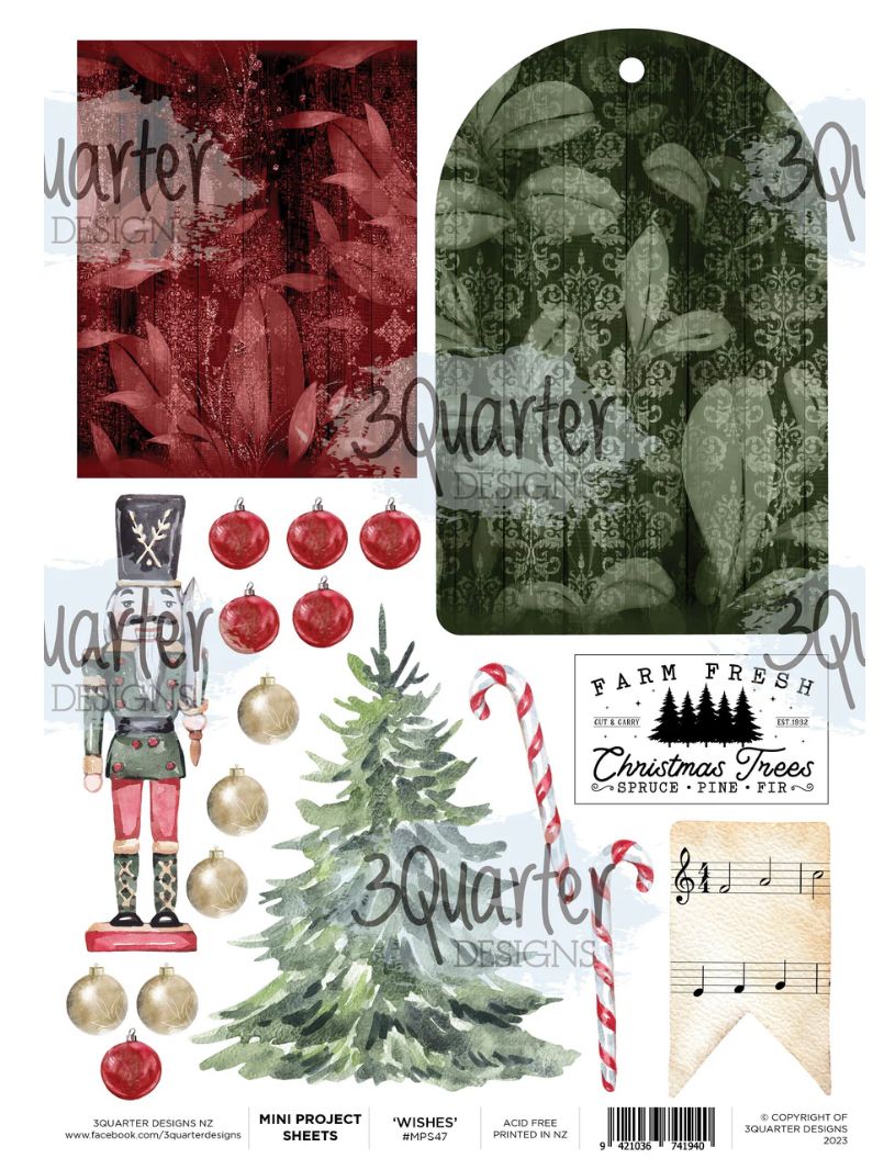 3Quarter Designs - Wishes Mini Project Sheet