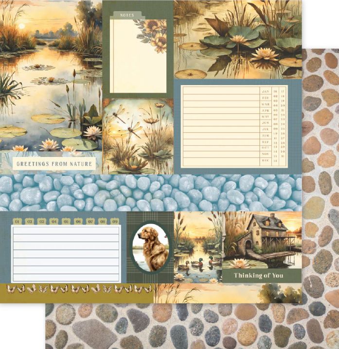 Lakeside Memories - D 12x12 Single Sheet