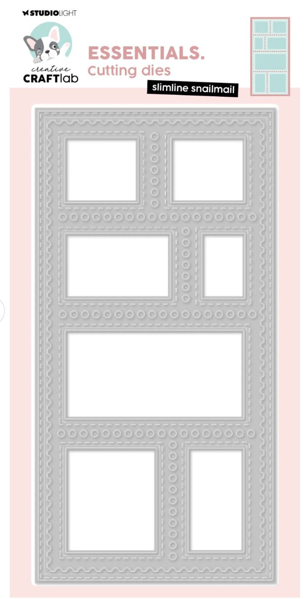 Slimline Snailmail Postage Die - Craftlab Essentials