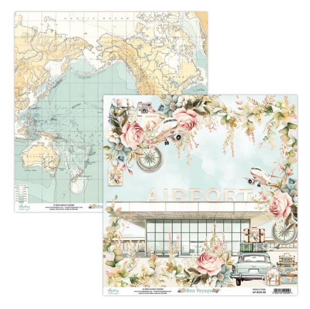 Bon Voyage - 12x12 Patterned Paper 03