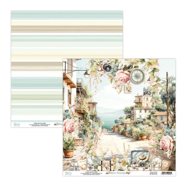 Bon Voyage - 12x12 Patterned Paper 02