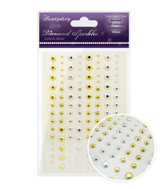 Diamond Sparkle Gemstones - Gold &amp; Silver