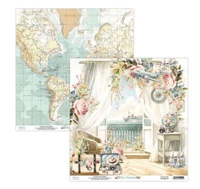 Bon Voyage - 12x12 Patterned Paper 01