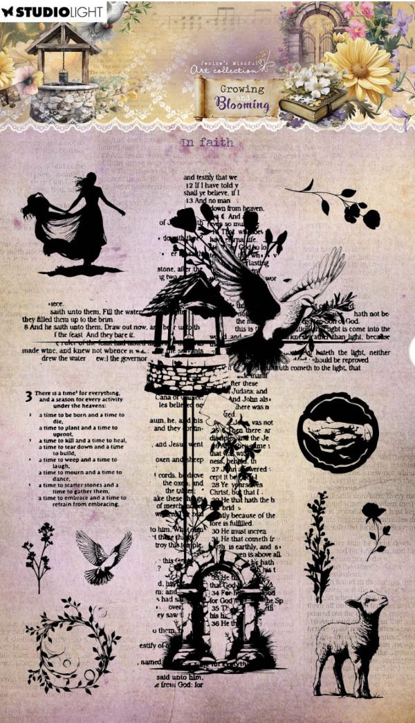 JMA - In Faith Growing &amp; Blooming Clear Stamp 11pcs