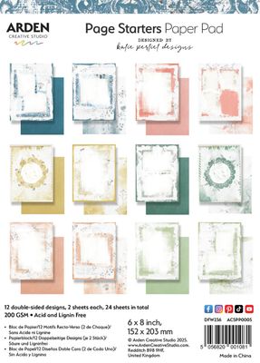 Arden Creative Studio Page Starters 6x8 Paper Pad