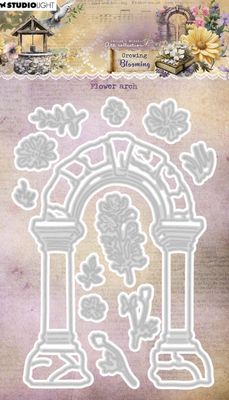 JMA - Growing And Blooming Flower Arch Die Cutting Die 12 Pcs