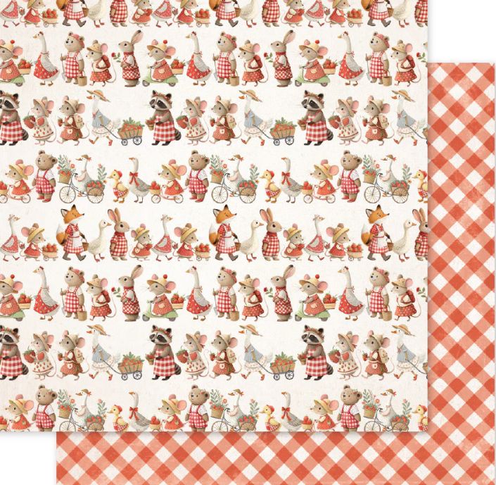 Strawberry Friends Basic A - 12x12 Single Sheet