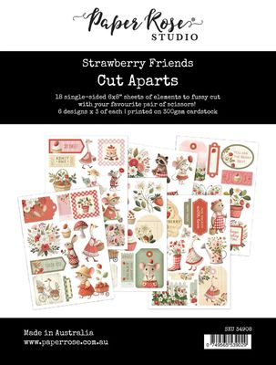 Strawberry Friends Cut Aparts