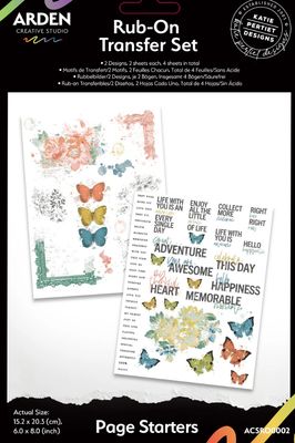 Arden Creative Page Starters 6x8 Rub Ons