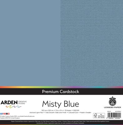 Arden Creative Premium Cardstock Misty Blue - 12x12 Single Sheet