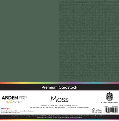 Arden Creative Premium Cardstock Moss - 12x12 Single Sheet