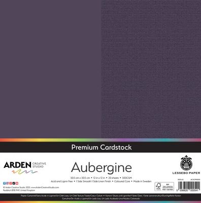 Arden Creative Premium Cardstock Aubergine - 12x12 Single Sheet