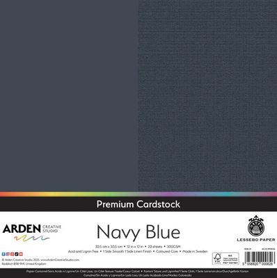 Arden Creative Premium Cardstock Navy Blue - 12x12 Single Sheet
