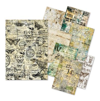 Craftmix Time Capsule Mixed Media A5 Paper Pack - 8 Sheets