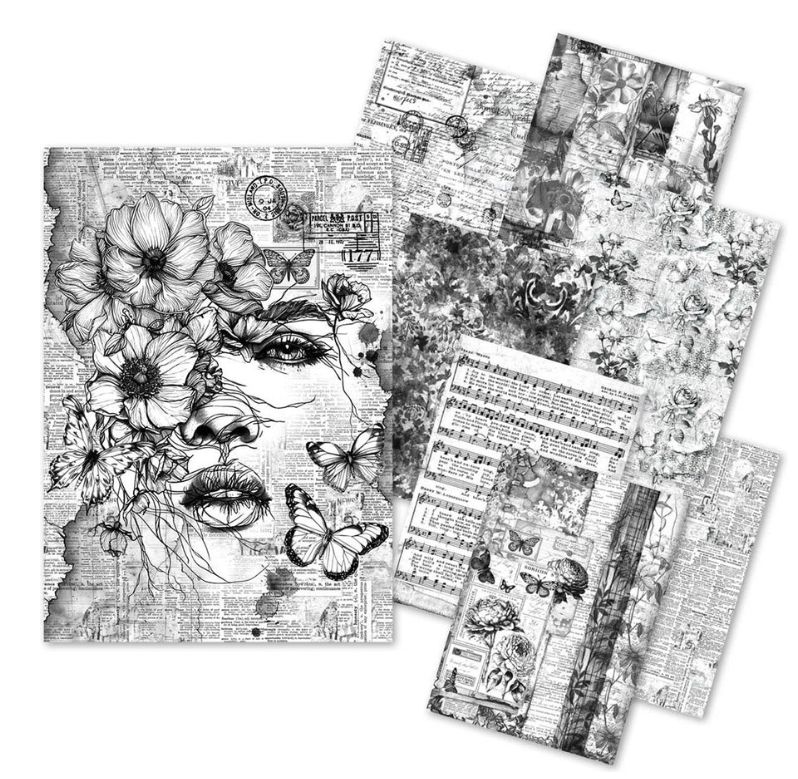 Craftmix Meaningful Memories Mixed A5 Paper Pack - 8 Sheets