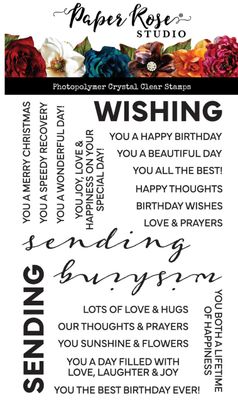 Wishing &amp; Sending Sentiment - Stamp And Die Bundle