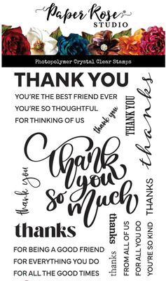 Thank You Sentiments  - Stamp &amp; Die Bundle