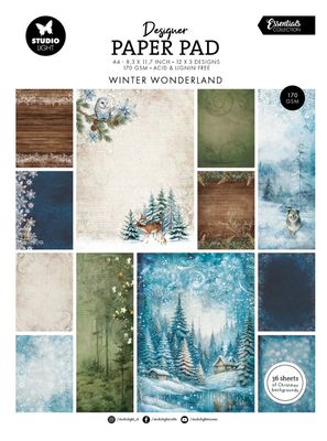 Winter Wonderland - Designer Paper Pad Essentials 36 Sheets