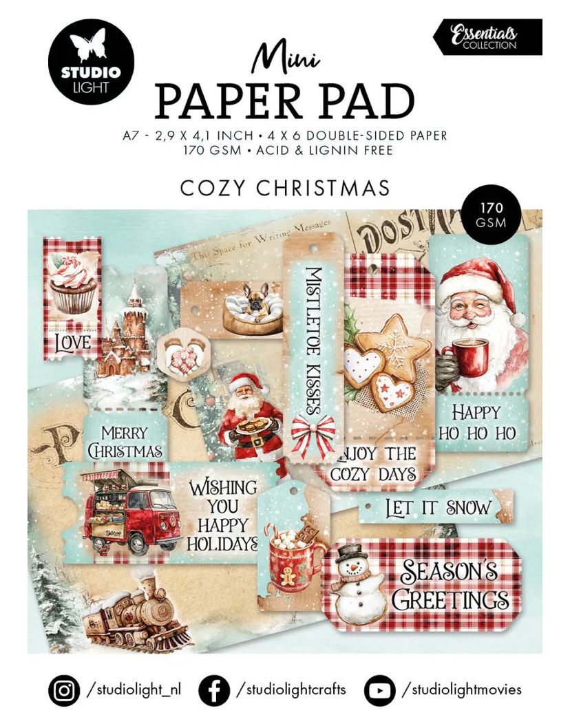 Cozy Christmas - Mini Paper Pad Essentials 24 Sheets