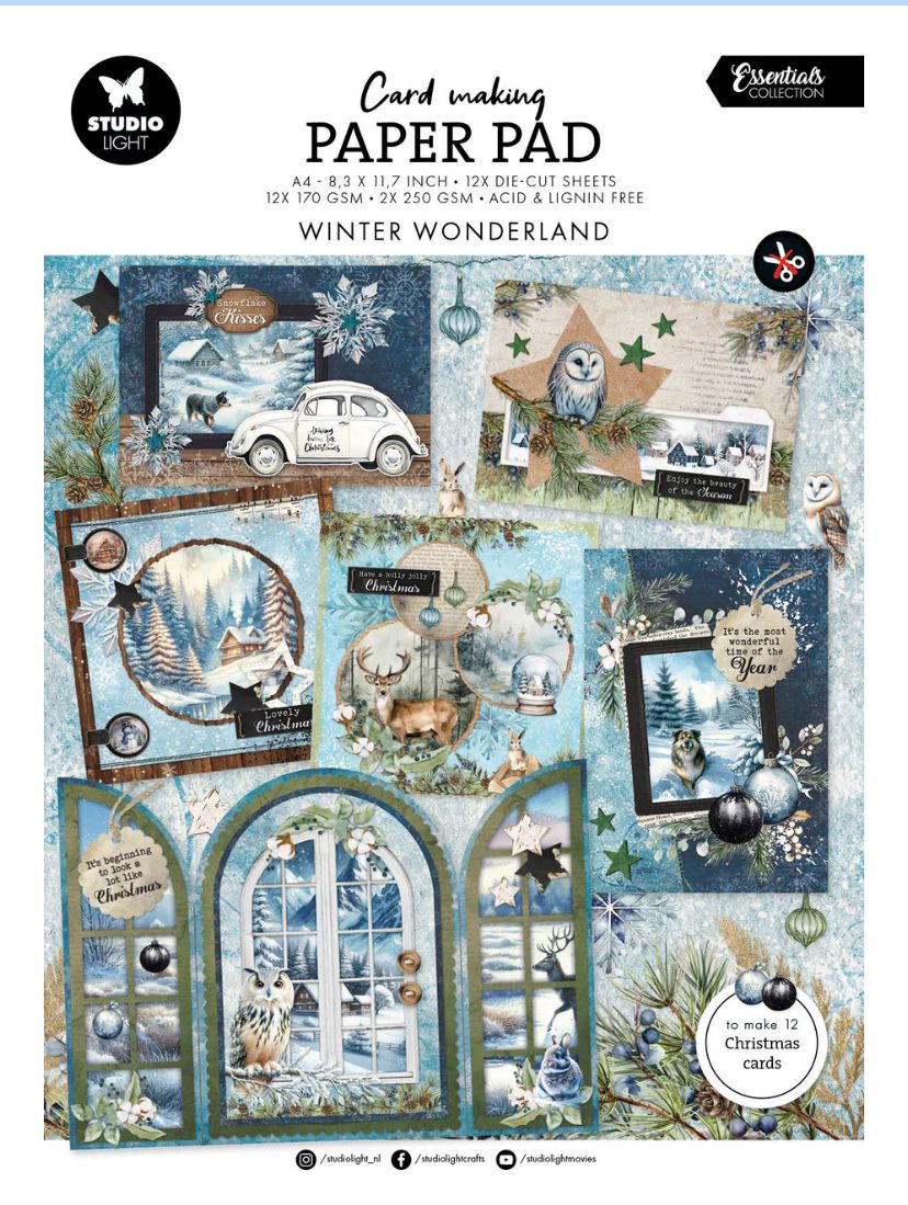 Winter Wonderland - Card Making Pad Essentials 14 Sheets