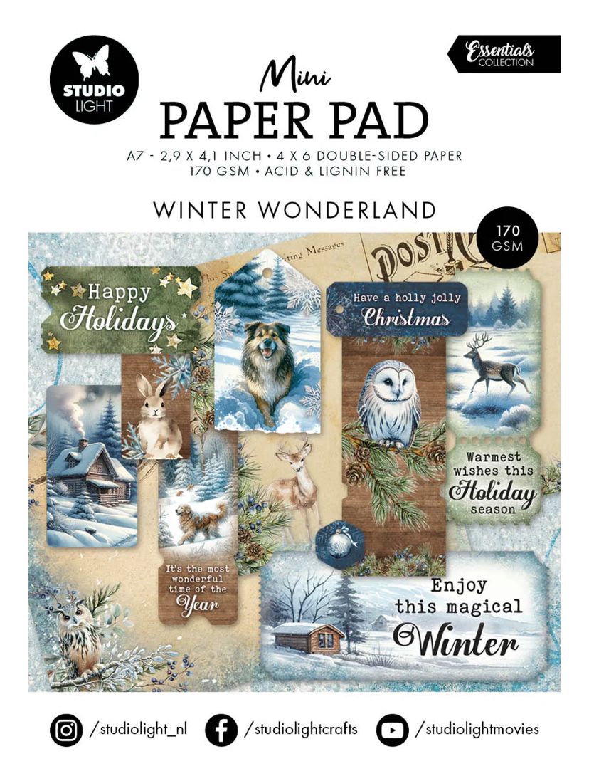 Winter Wonderland - Mini Paper Pad Essentials 24 Sheets