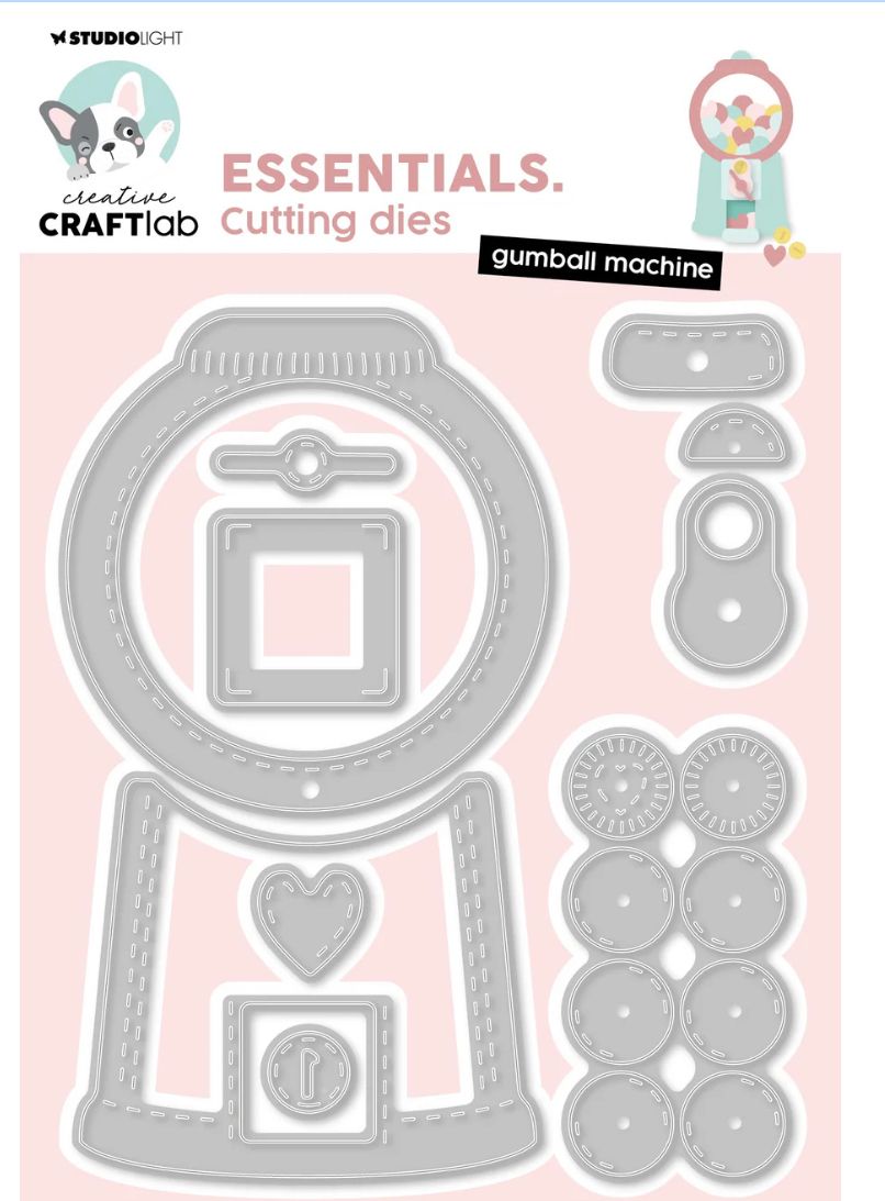 Gumball Machine - Cutting Die Essentials 17 Pcs