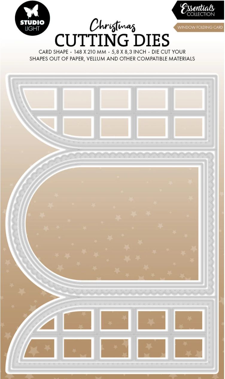 Window Folding Card - Cutting Die Essential 8 Pcs