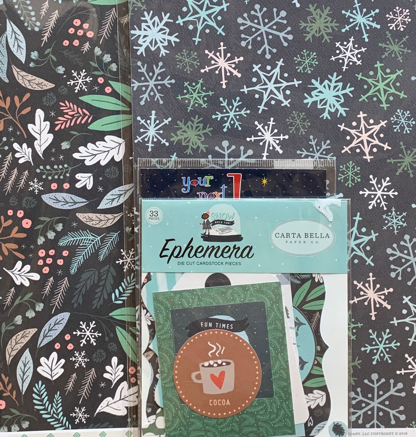 Snow Much Fun Paper Pack - Paper, Ephemera, Die