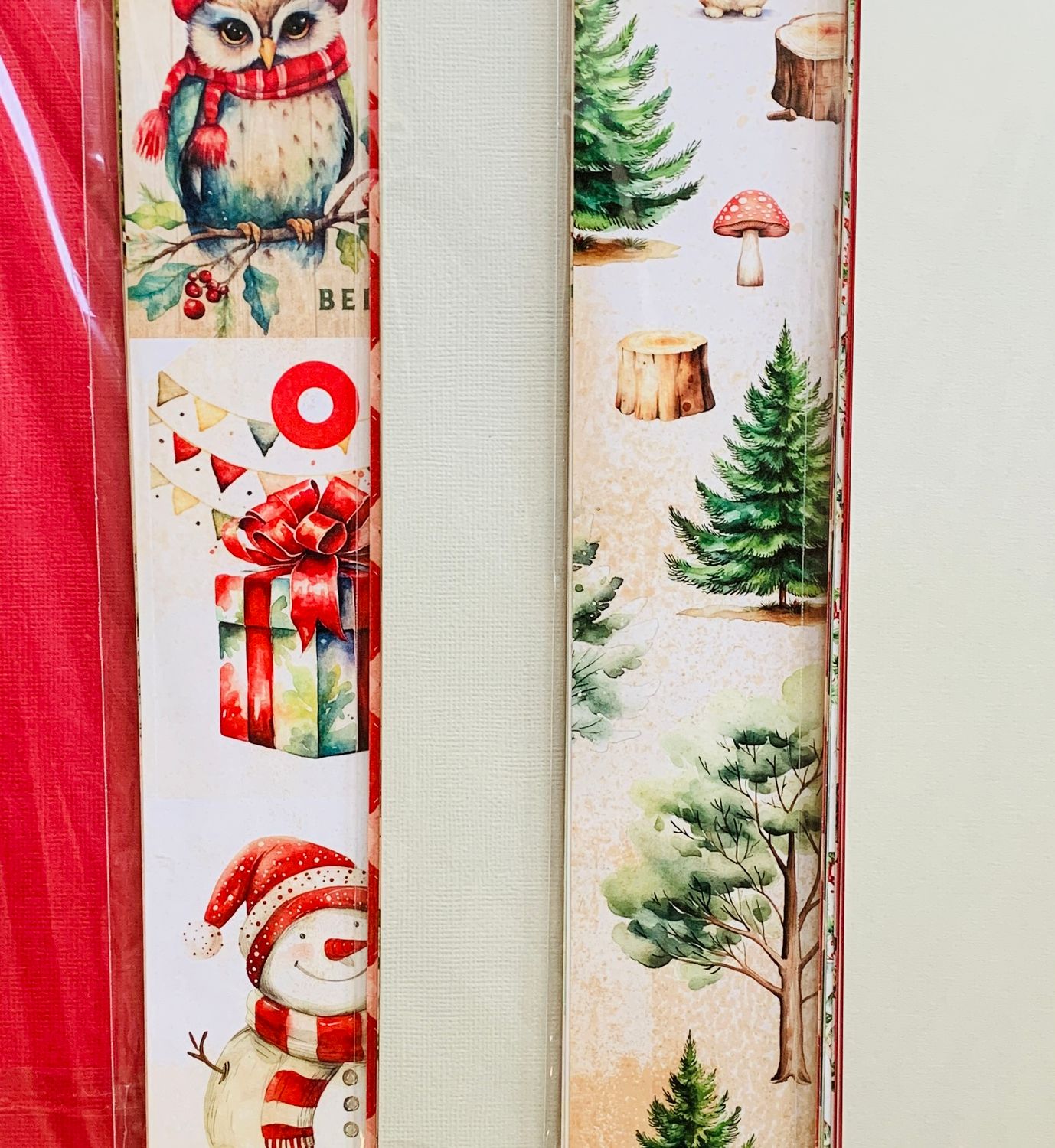 10 Sheet Paper Packs, Solid &amp; Pattern Card Stock - Christmas