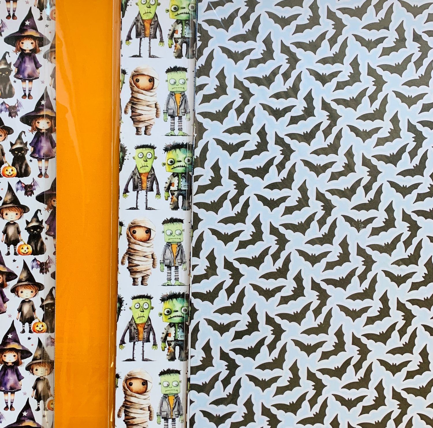 10 Sheet Paper Packs, Solid &amp; Pattern Card Stock - Halloween