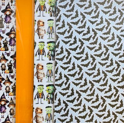 10 Sheet Paper Packs, Solid &amp; Pattern Card Stock - Halloween