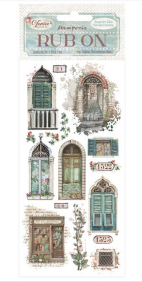 Venice City Of Art - Rub Ons - Doors And Windows
