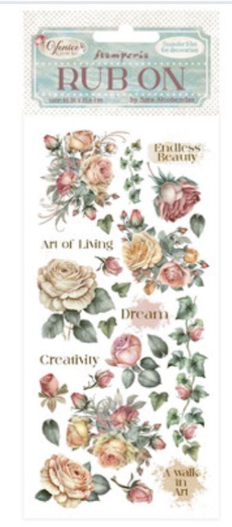 Venice City Of Art - Rub Ons - Roses