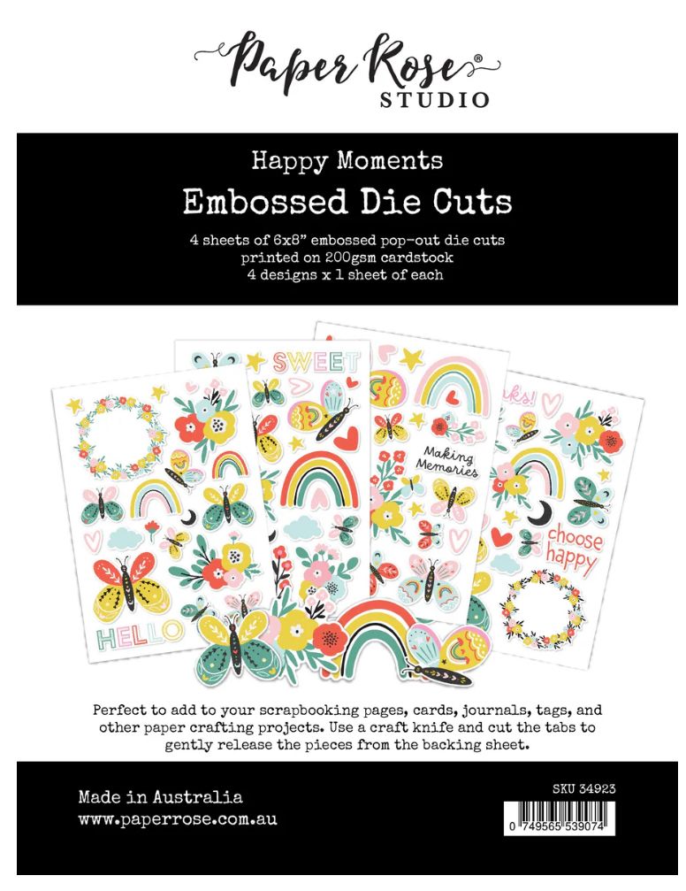 Happy Moments - Embossed Die Cuts